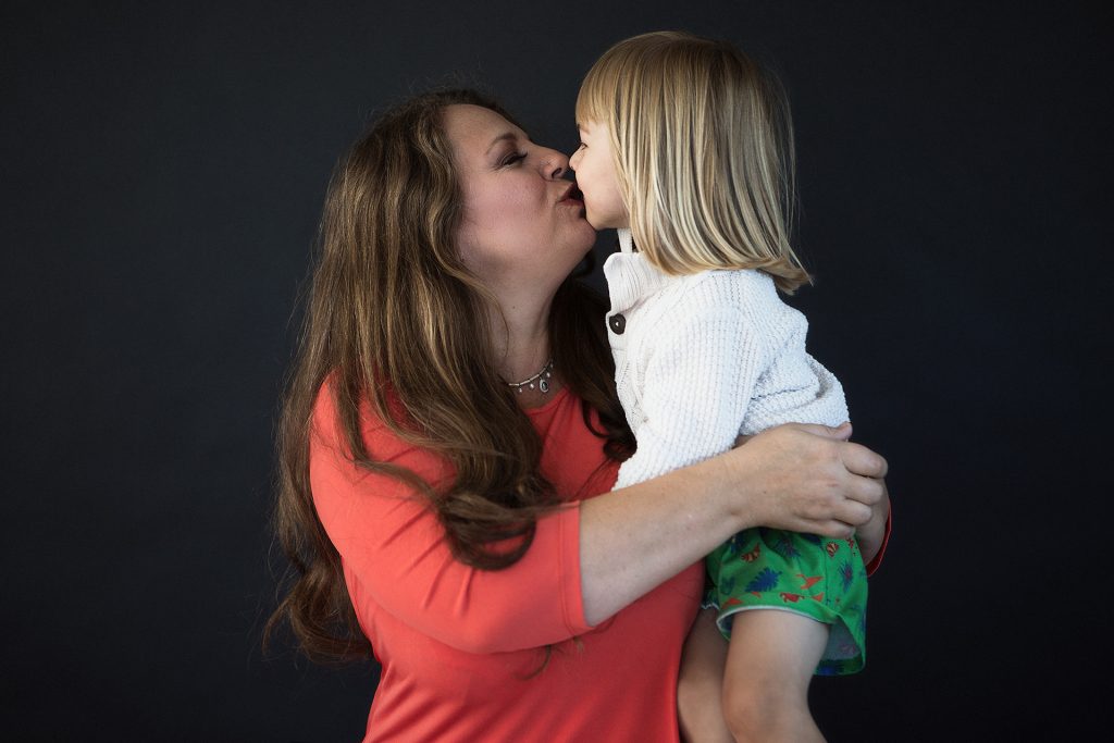 Image of Leona Darnell with her son